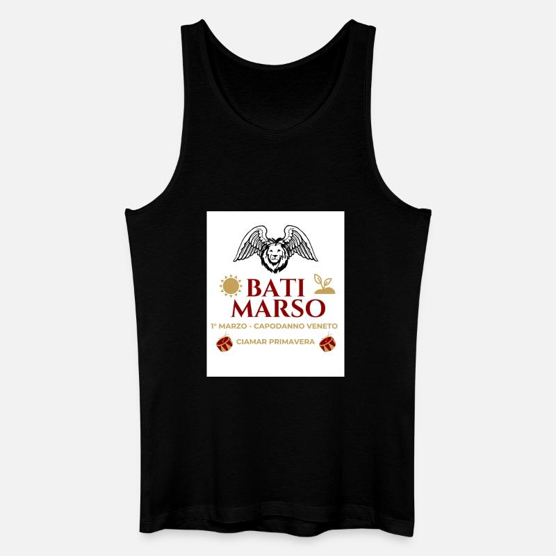 Bati Marso – Silvester-Veneto - Männer Bio Tank Top - Schwarz