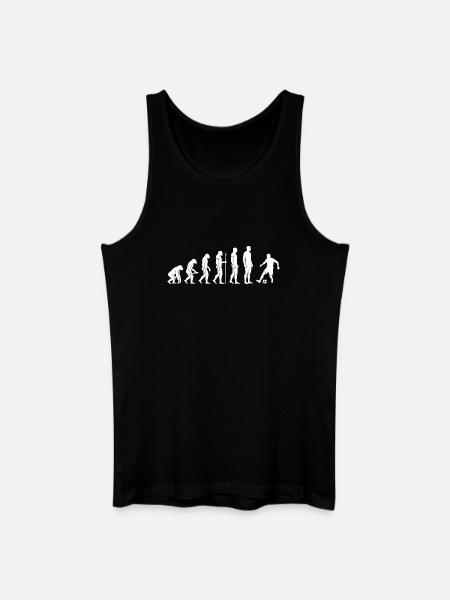 Evolution of the football player - Men’s Organic Tank Top - black