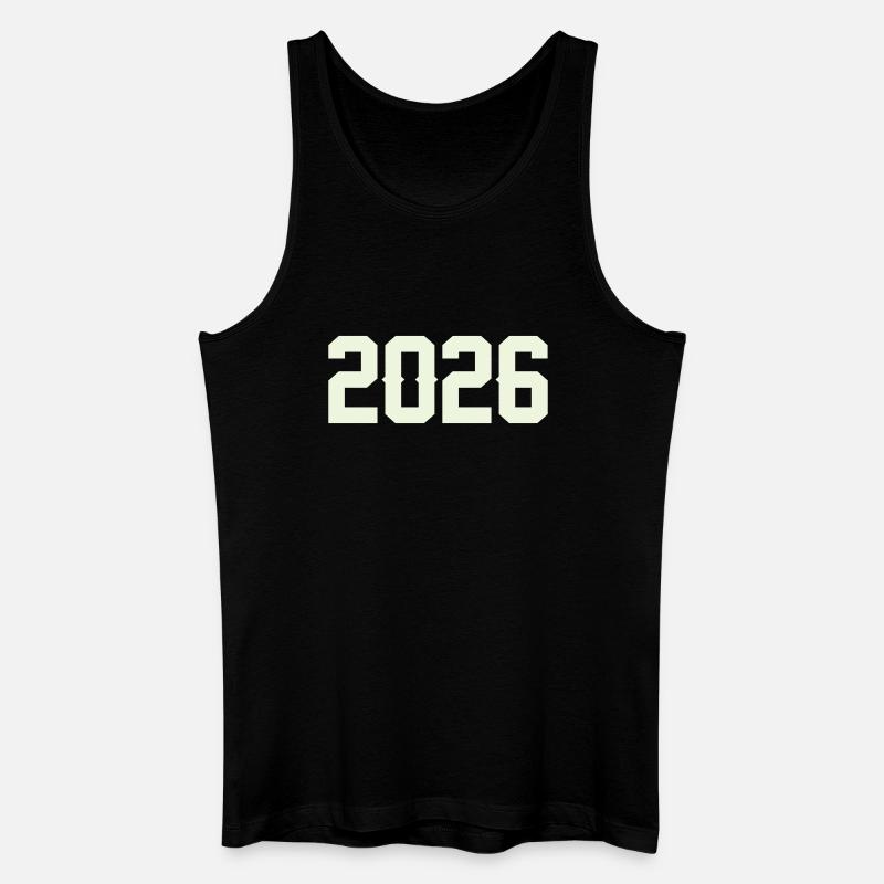 2026 - Männer Bio Tank Top - Schwarz