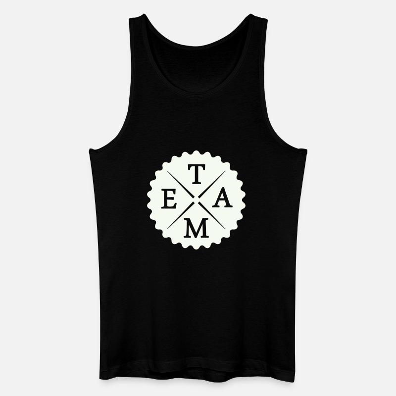 Team - Männer Bio Tank Top - Schwarz