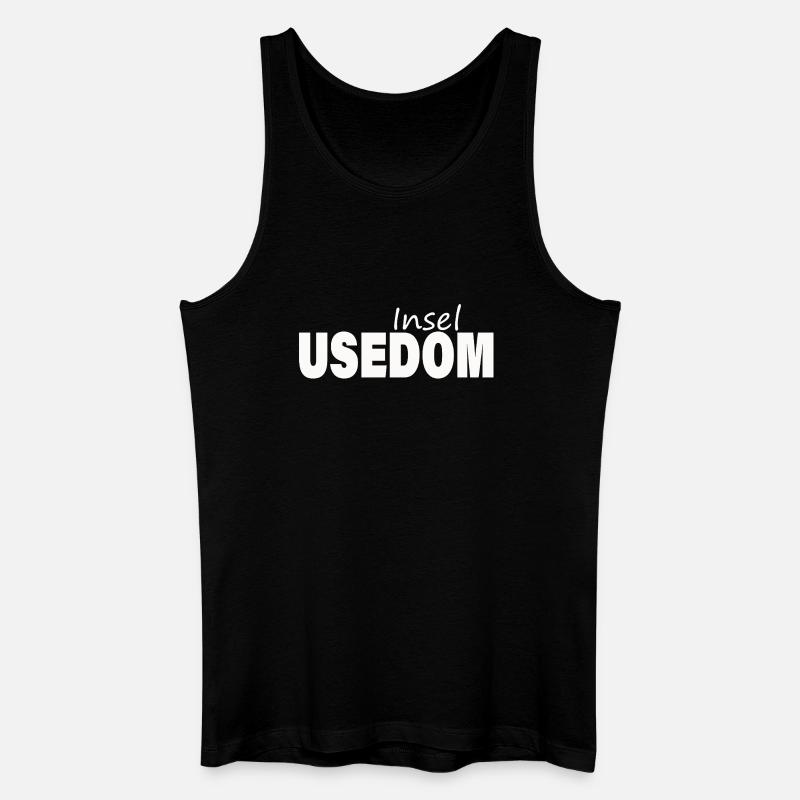 USEDOM - Männer Bio Tank Top - Schwarz