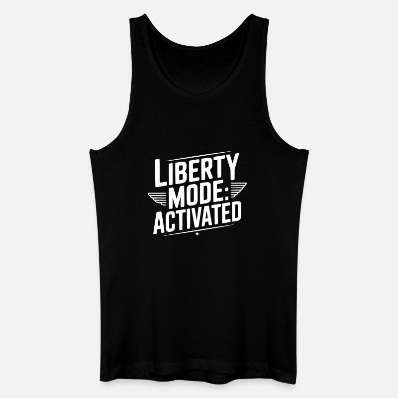 Liberty-Modus: Aktiviert - Männer Bio Tank Top - Schwarz