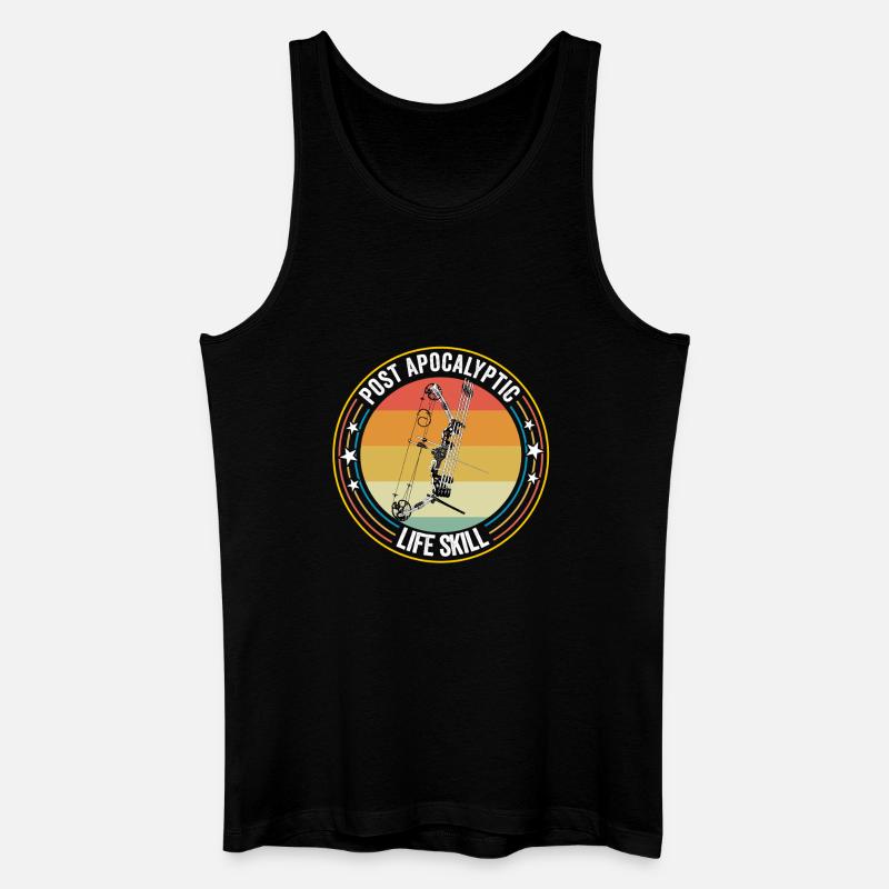 Archery Post Apocalyptic Life Skill - Men’s Organic Tank Top - black