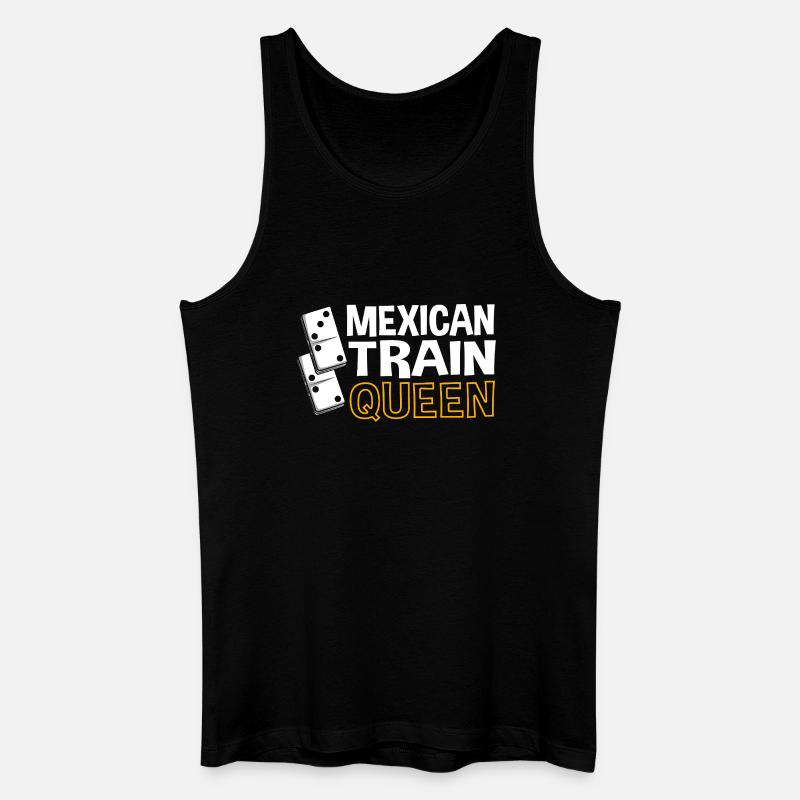 Mexican Train Domino - Männer Bio Tank Top - Schwarz