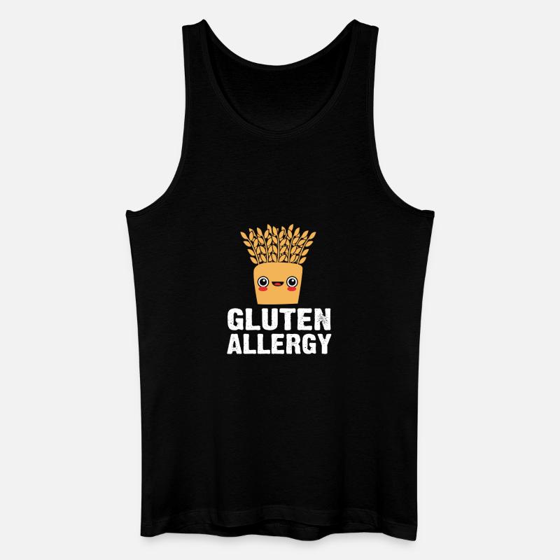 Lebensmittel Allergie - Männer Bio Tank Top - Schwarz
