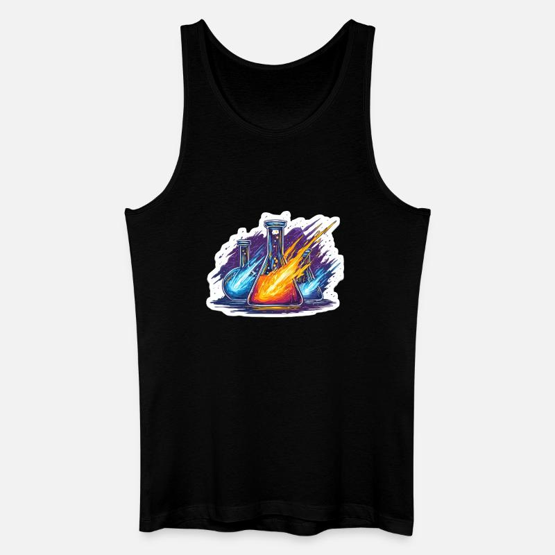 Labor-Geek-Quadrantiden-Meteorregen-Laborexperiment - Männer Bio Tank Top - Schwarz