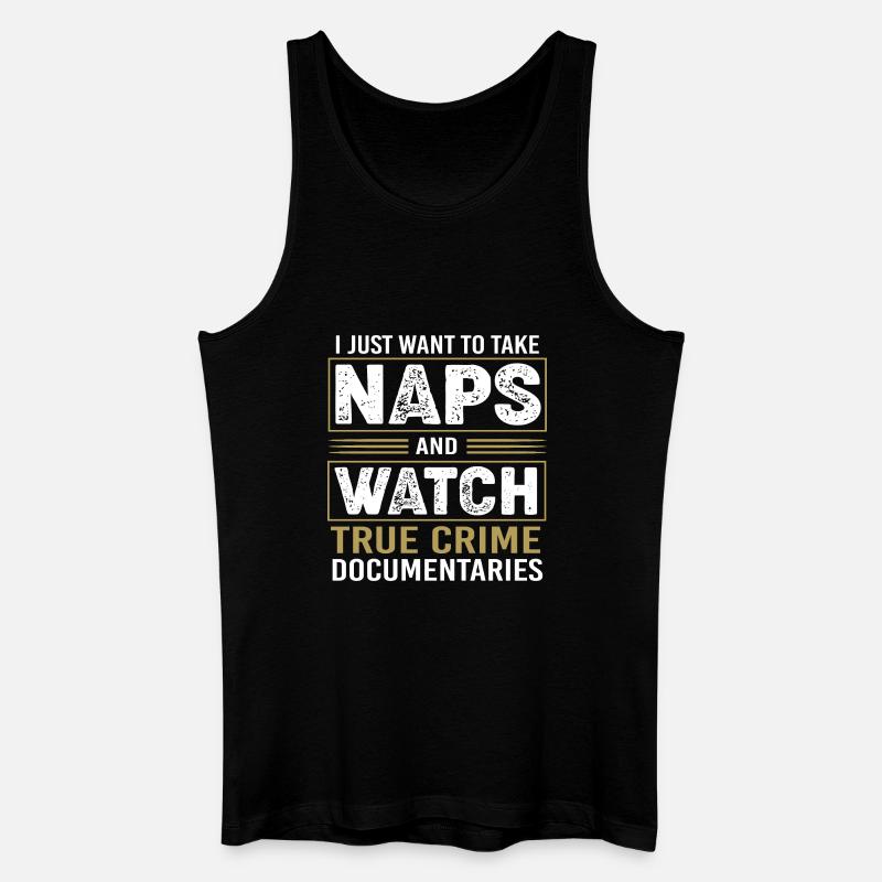 True Crime Krimi - Männer Bio Tank Top - Schwarz