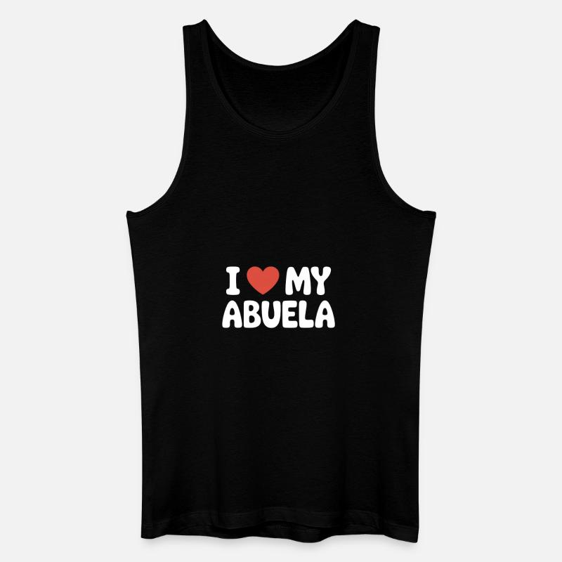 Ich liebe meine Großmutter - Männer Bio Tank Top - Schwarz