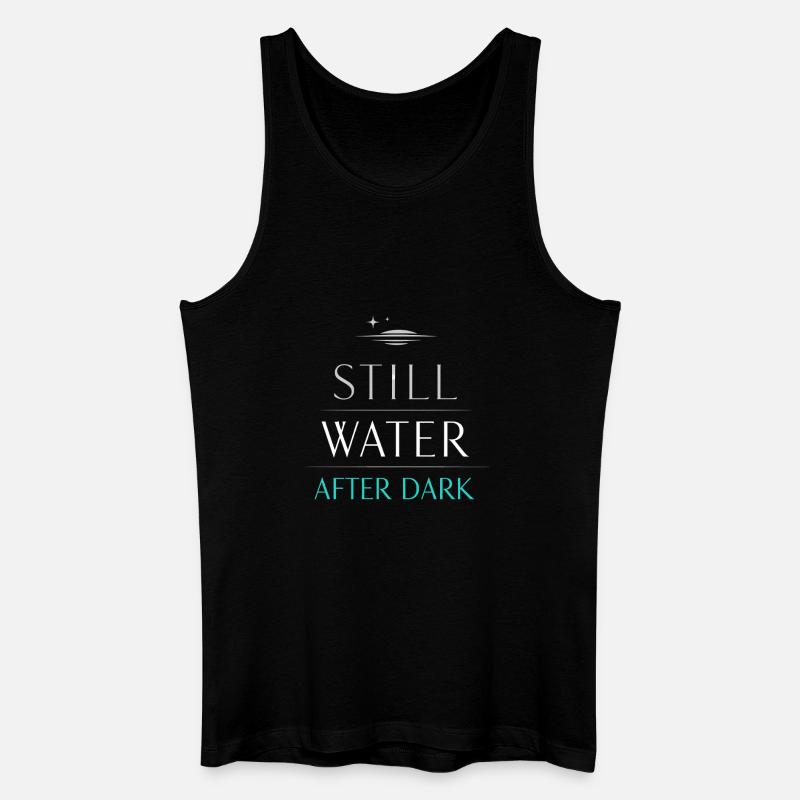 Nachtbootfahren Mit - Männer Bio Tank Top - Schwarz