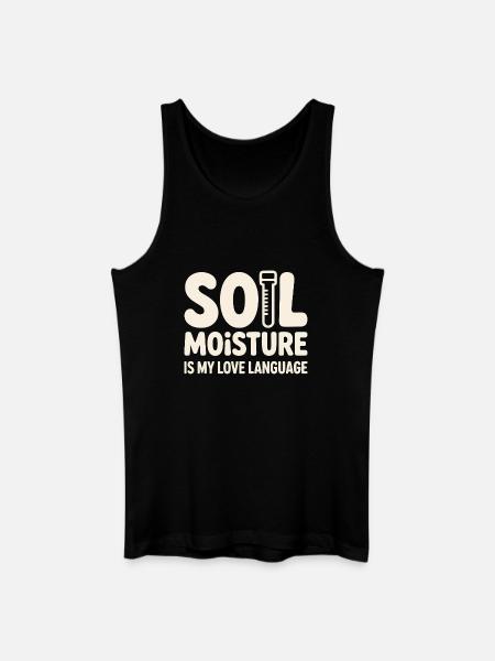 Soil Moisture Is My Love Language - Men’s Organic Tank Top - black