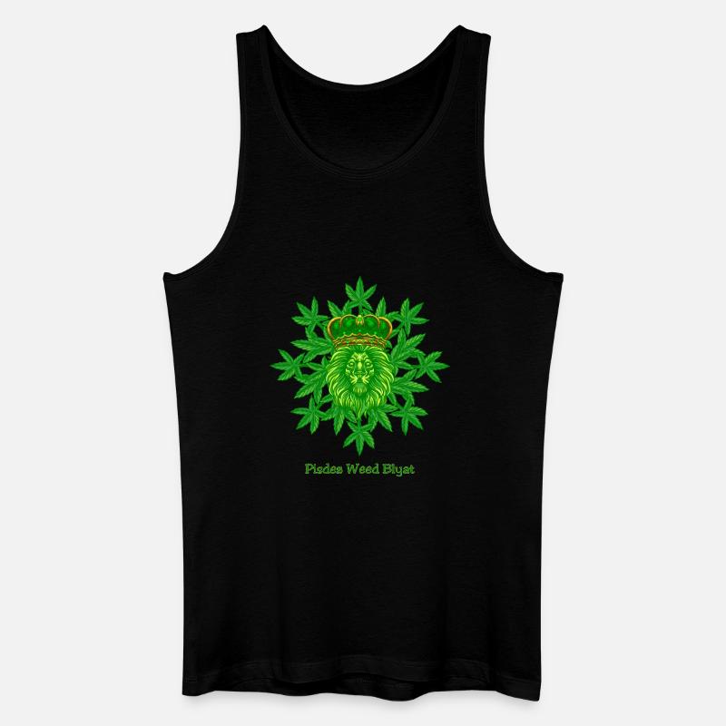 Pisdez Weed Blyat - Männer Bio Tank Top - Schwarz