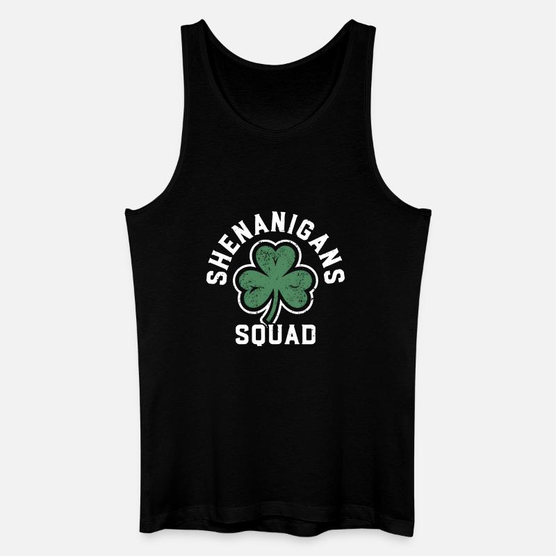 Shenanigans-Team Shamrock Tee - Männer Bio Tank Top - Schwarz