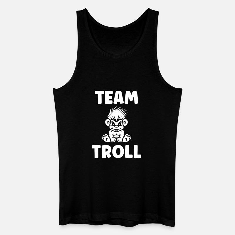 Troll - Männer Bio Tank Top - Schwarz