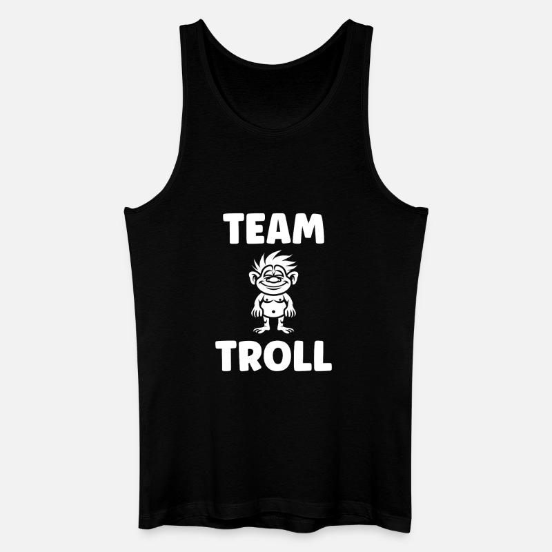 Troll - Männer Bio Tank Top - Schwarz