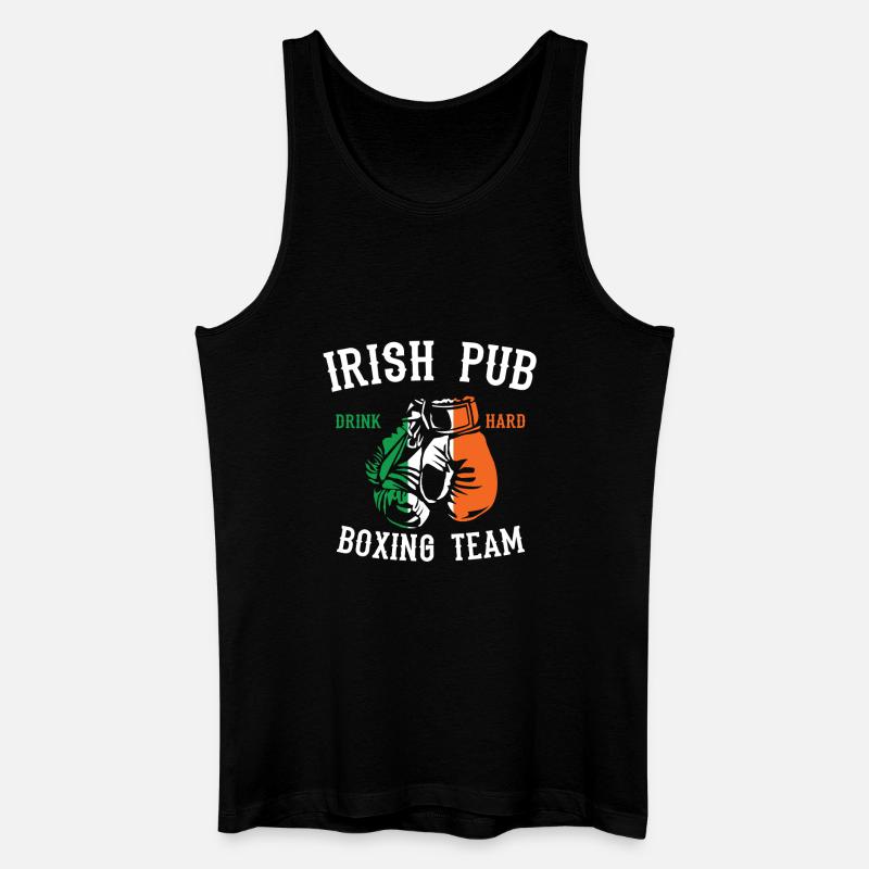 Irisches Pub-Boxteam - Männer Bio Tank Top - Schwarz