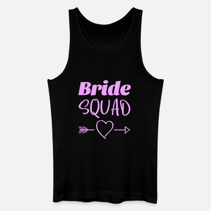 Bride Squad Herz Pfeile Design - Männer Bio Tank Top - Schwarz
