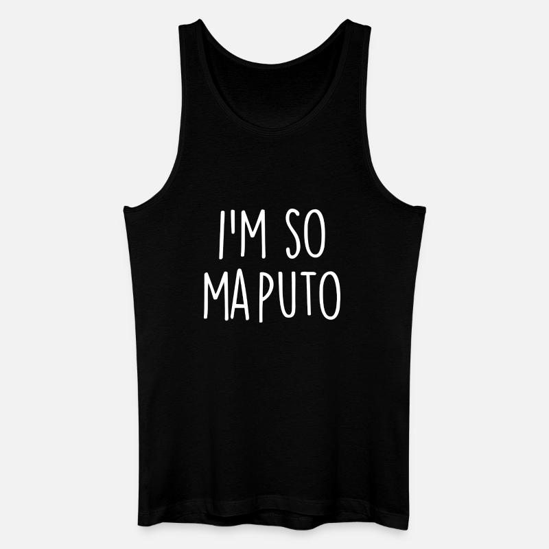 Maputo Mosambik - Männer Bio Tank Top - Schwarz