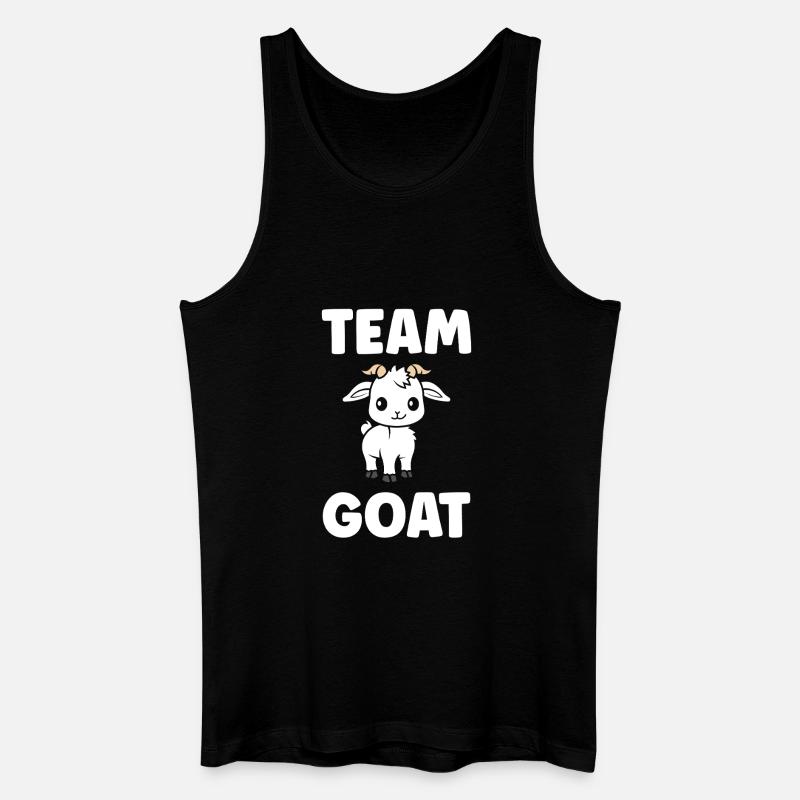 Team Ziegen-Süße Illustration - Männer Bio Tank Top - Schwarz