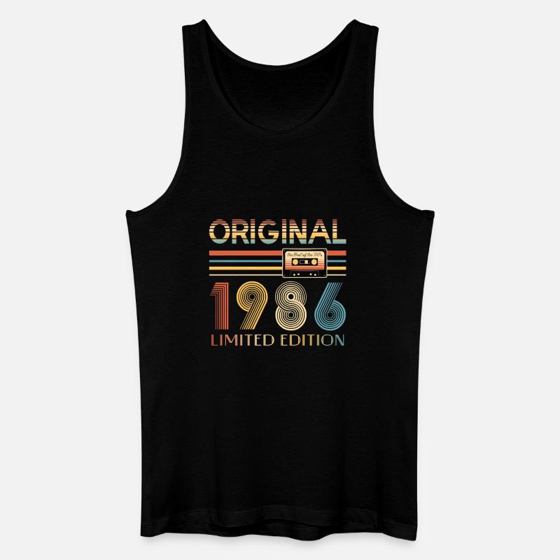 40-jähriges Jubiläum Originalgeschenk 1986 - Männer Bio Tank Top - Schwarz