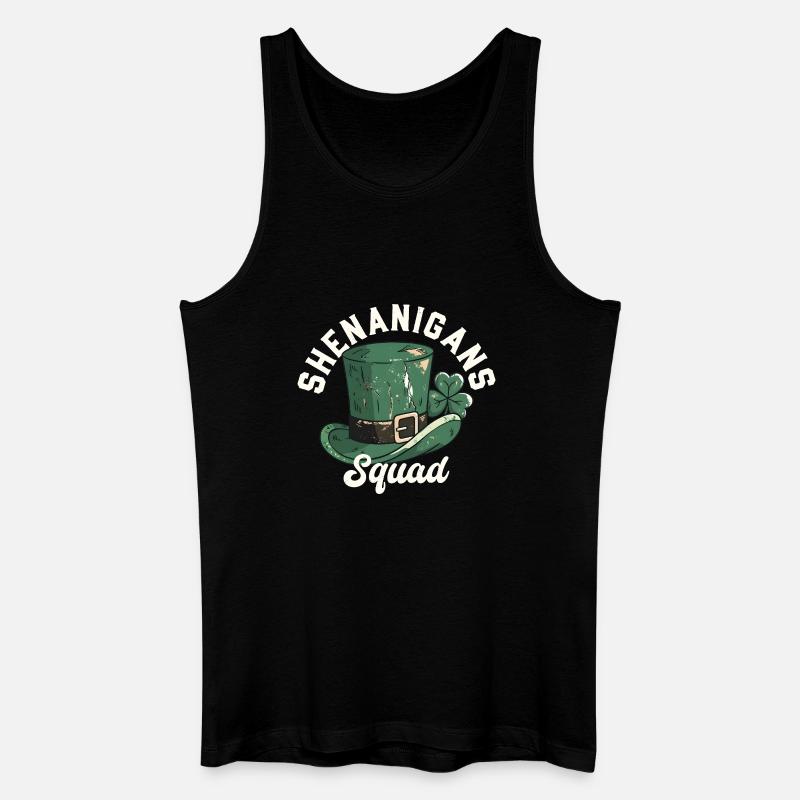 Shenanigans Squad Leprechaun Hat - Men’s Organic Tank Top - black