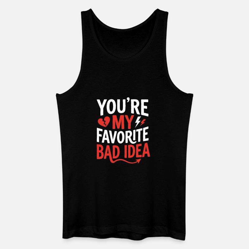 Meine Lieblingsschlechte Idee - Männer Bio Tank Top - Schwarz