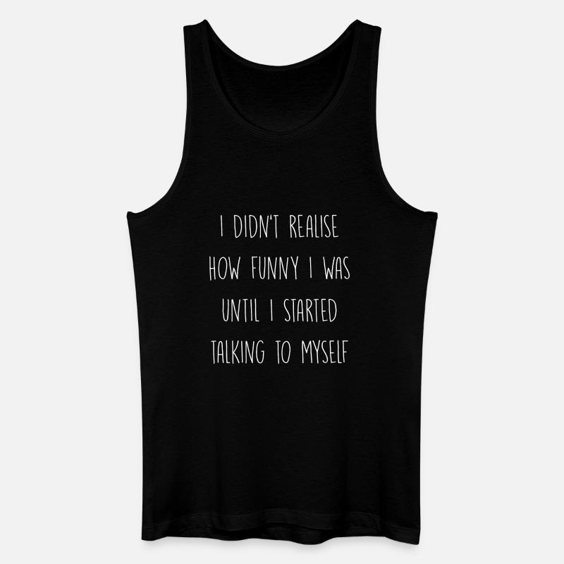 Selbstgespräch - Männer Bio Tank Top - Schwarz