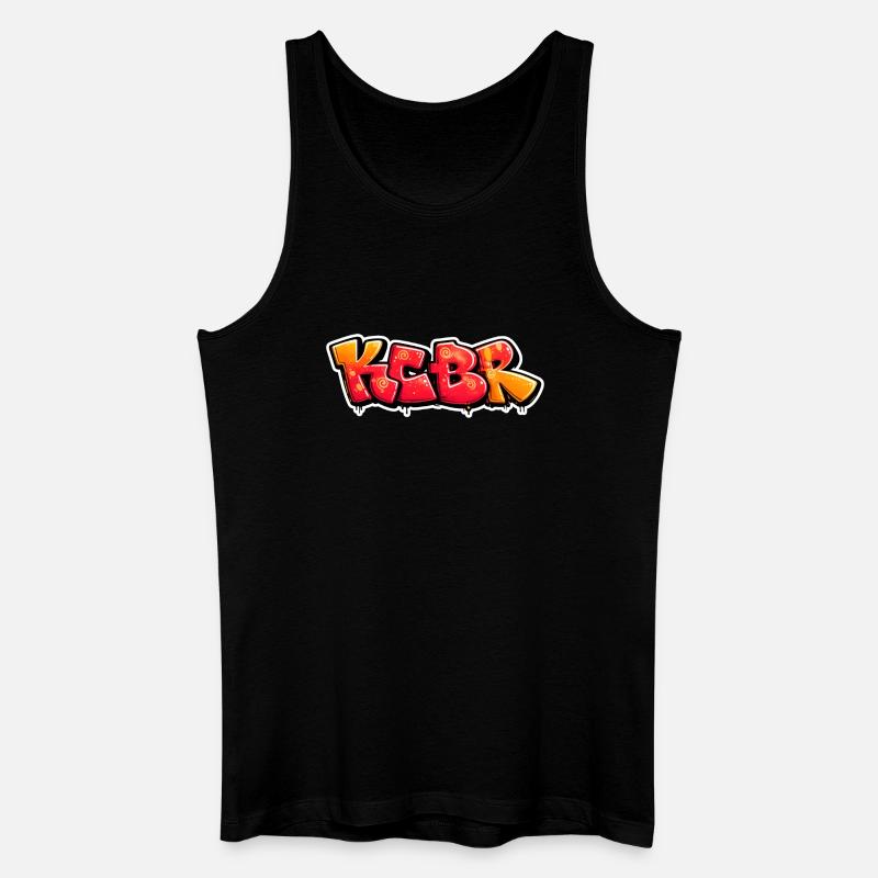 KCBR Graffiti Burst Design - Männer Bio Tank Top - Schwarz