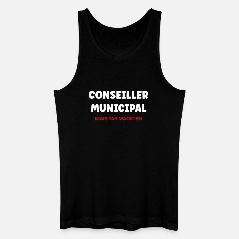 Gemeinderat - Männer Bio Tank Top - Schwarz