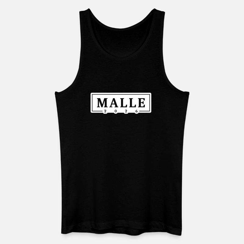 Malle 2026 - Männer Bio Tank Top - Schwarz