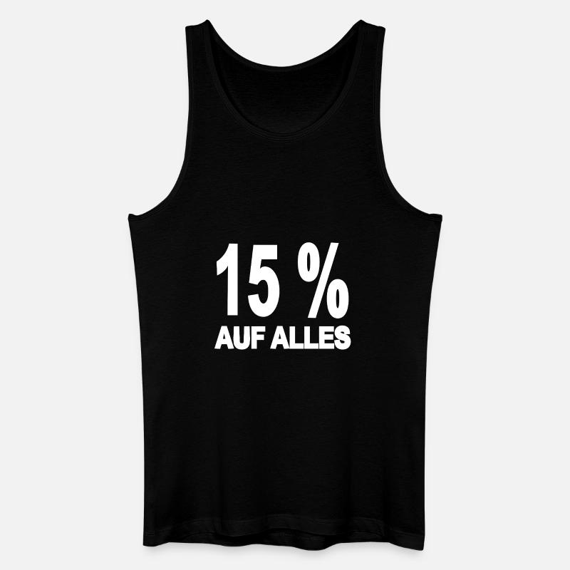 Rabatt - Männer Bio Tank Top - Schwarz
