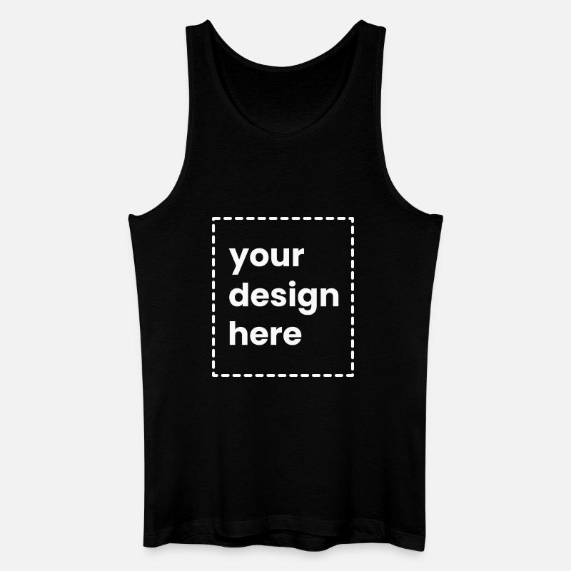 Ihr Design hier - Männer Bio Tank Top - Schwarz