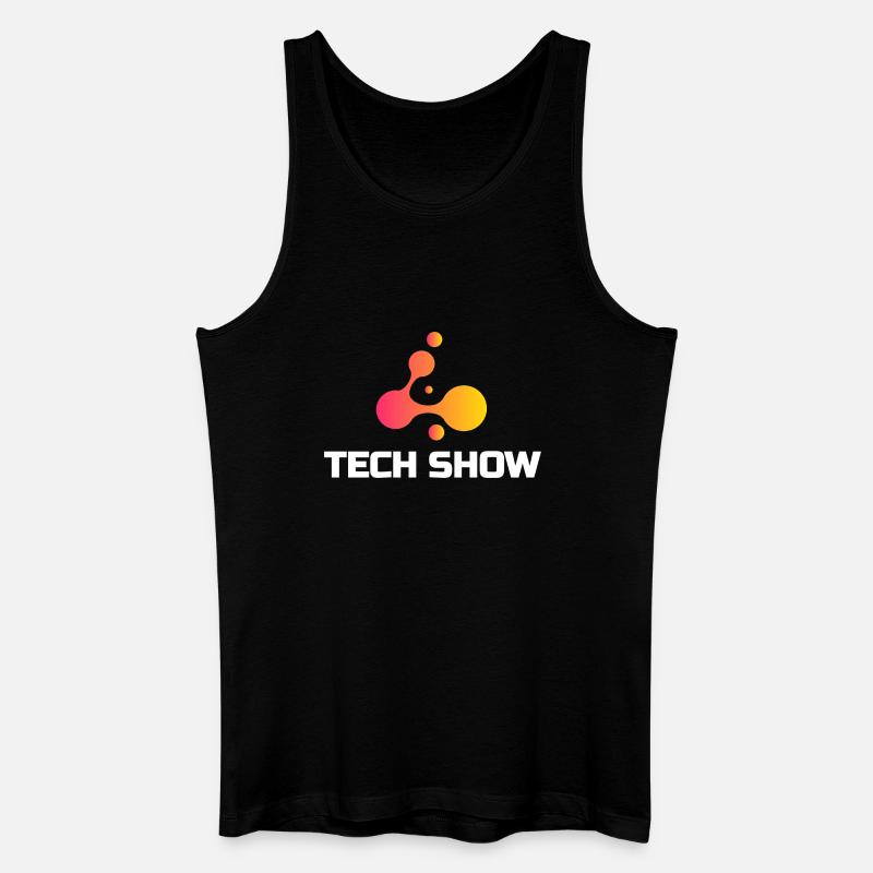 Technikshow Neon Blob Tee - Männer Bio Tank Top - Schwarz