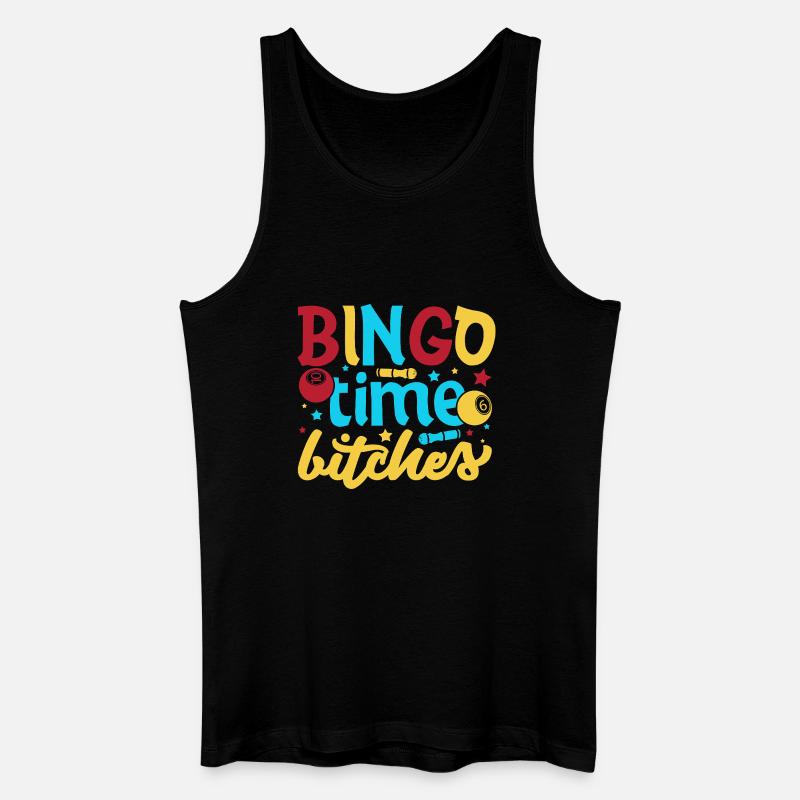 Bingo Game Bingo Time Bitches Bingo - Männer Bio Tank Top - Schwarz