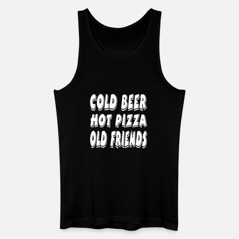 Bier - Männer Bio Tank Top - Schwarz