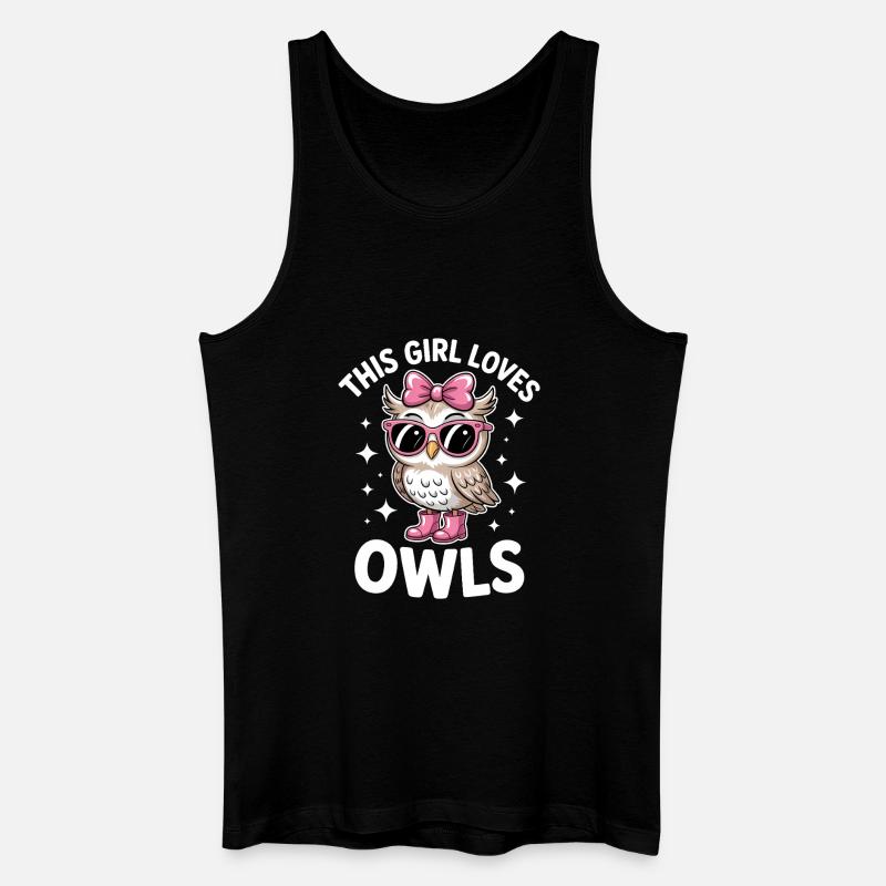 Eule Sprüche Eulen Lustiges Eulen Geschenk - Männer Bio Tank Top - Schwarz