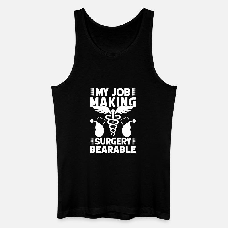 Anesthesiologist Surgery Bearable Specialist - Männer Bio Tank Top - Schwarz