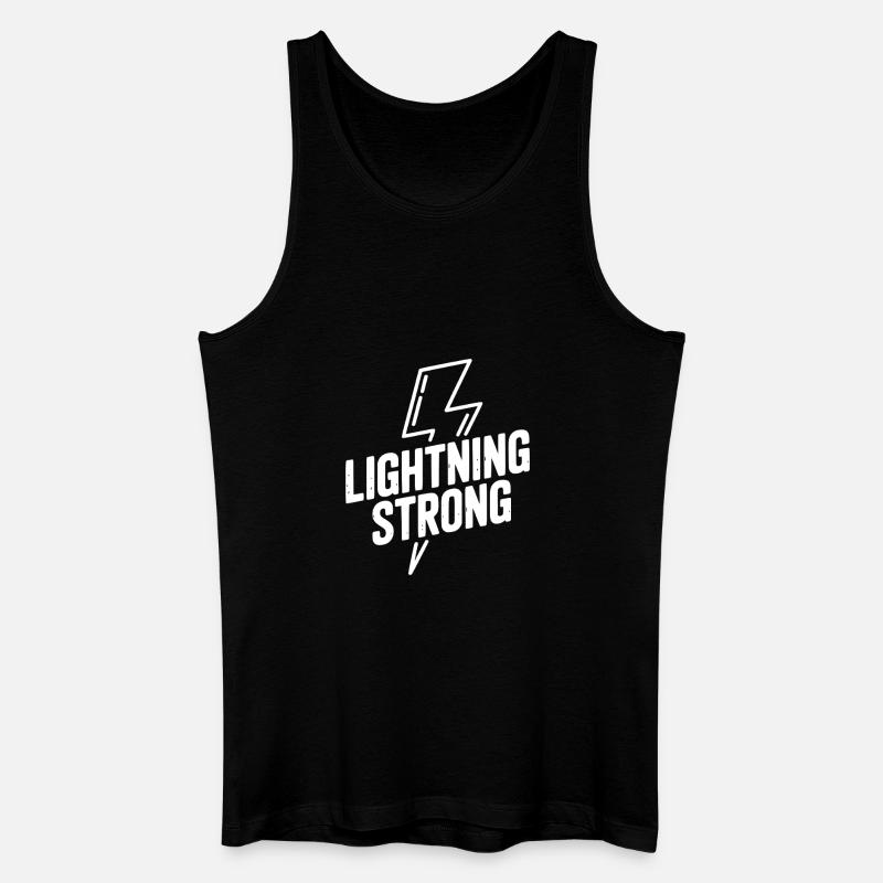 Blitzstark - Männer Bio Tank Top - Schwarz