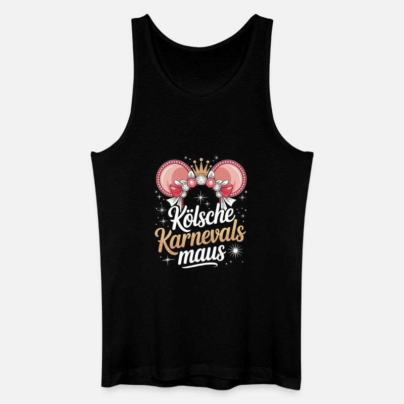 Kölsche Karnevalsmaus Karneval Köln Kölner Maus - Männer Bio Tank Top - Schwarz