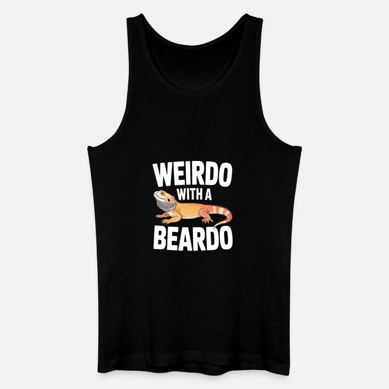 Beardo Weirdo Dragon Tee - Männer Bio Tank Top - Schwarz