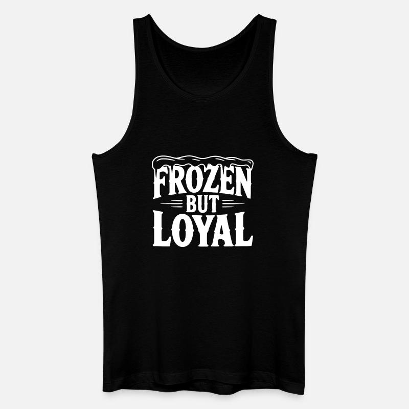 Eingefroren, aber loyal - Männer Bio Tank Top - Schwarz