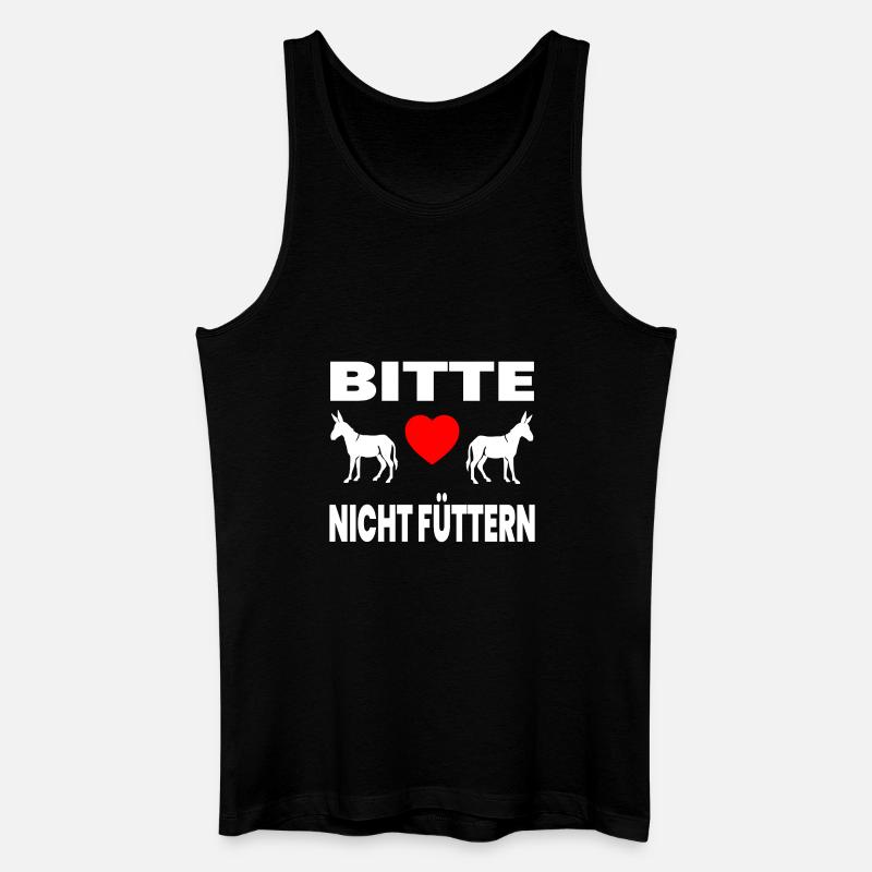 Esel - Männer Bio Tank Top - Schwarz