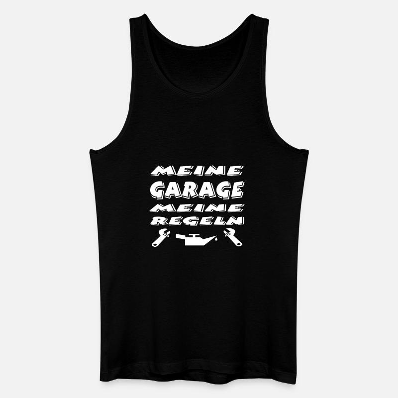 Garage - Männer Bio Tank Top - Schwarz