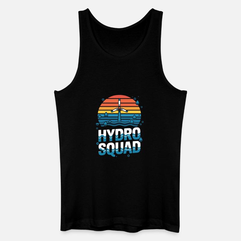 Hydro Squad Hydropower Team Renewable Energy - Men’s Organic Tank Top - black