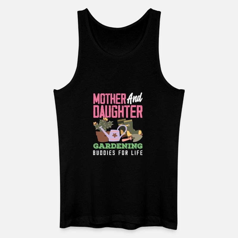 Mutter-tochter-pflanzenliebhaberin Gartenarbeit - Männer Bio Tank Top - Schwarz