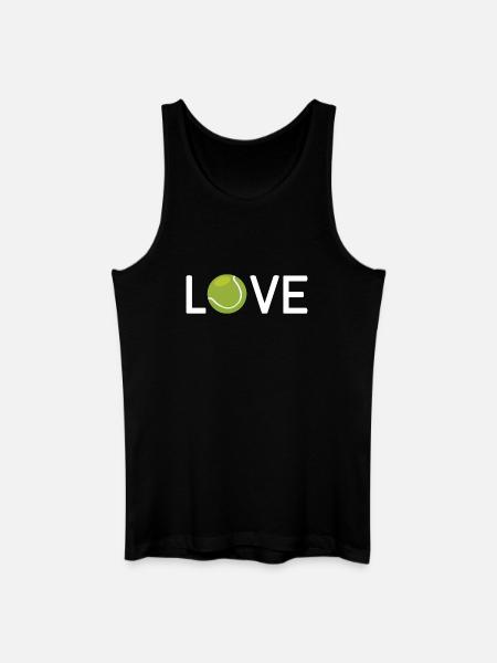 Tennisliebhaber - Männer Bio Tank Top - Schwarz