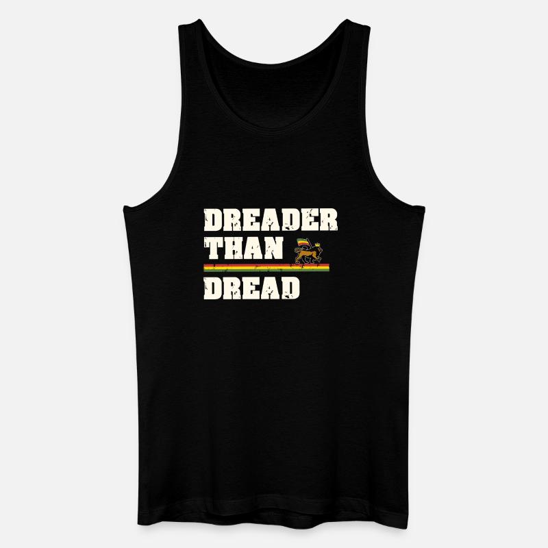 Dreader Than Dread - Männer Bio Tank Top - Schwarz