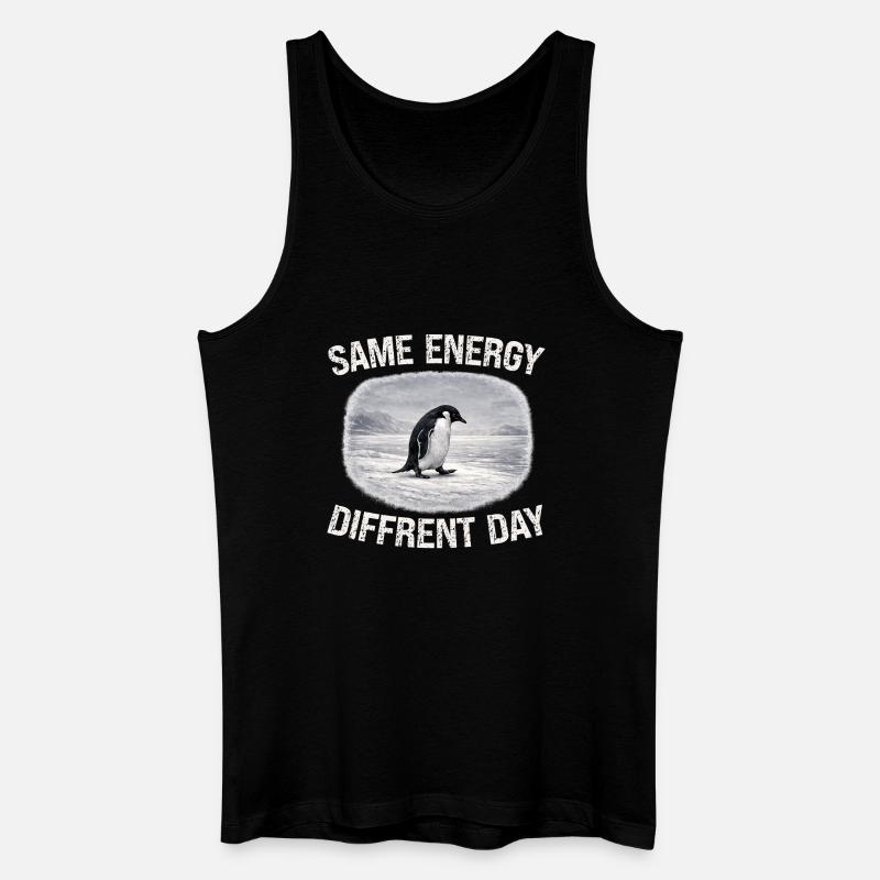 Journée de différence d’énergie - Débardeur bio Homme - noir