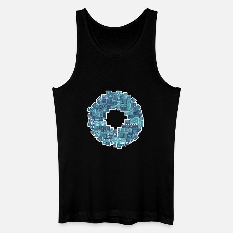 Soundsystem Reggae - Männer Bio Tank Top - Schwarz
