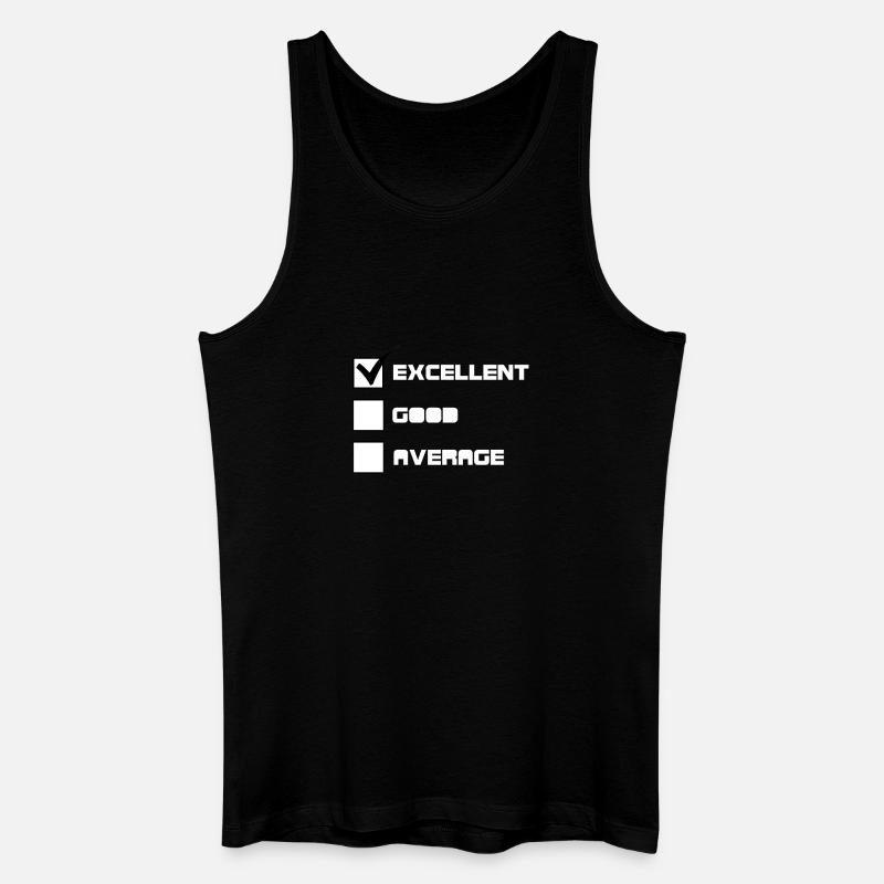EXCELLENT - Männer Bio Tank Top - Schwarz