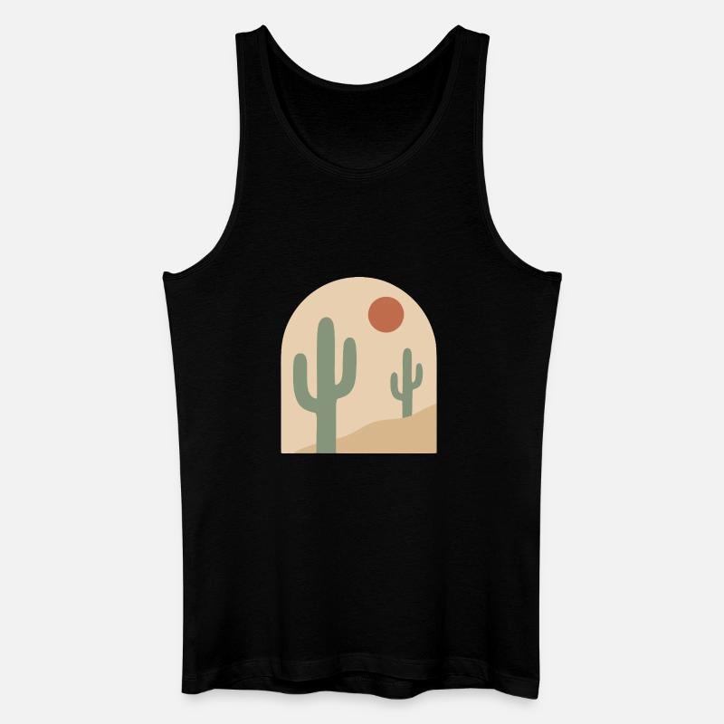 Desert Arch Serenity - Männer Bio Tank Top - Schwarz